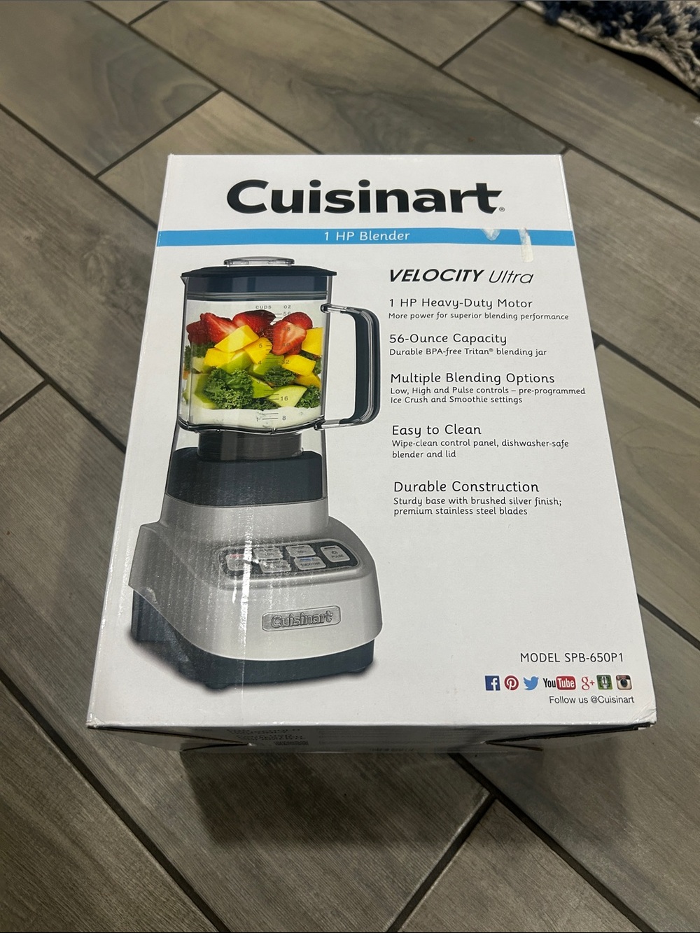 Cuisinart SPB-650P1 1 HP Blender Velocity Ultra